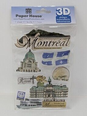 Paper House Montreal 3D Sticker Sheet